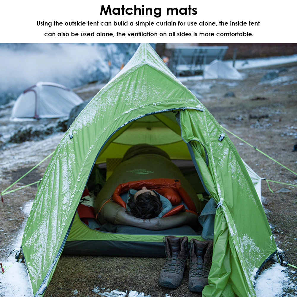 Cheap Goat Tents 1 Person Windproof Camping Tent Waterproof Dual Layers  Cloud Up Series for Outdoor Travel Camping Hiking Tools   